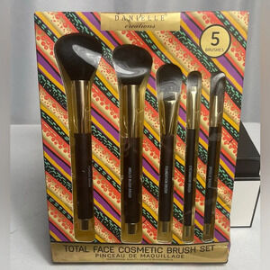 Danielle Creations Total Face Cosmetic Brush Set 5 Brushes Brand New In Box